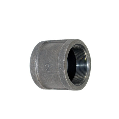 Unión hierro negro roscado